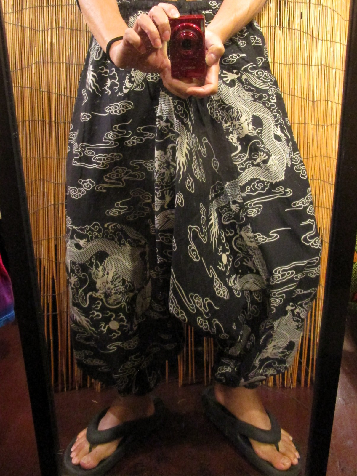 画像: 和風プリント＊コットン素材＊ふんわり＊サルエルパンツ