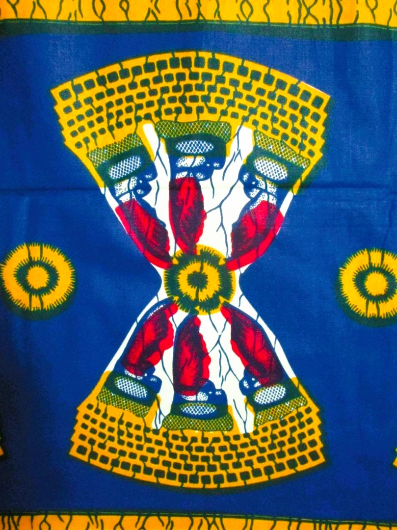 画像: アフリカンプリント生地 パーニュ