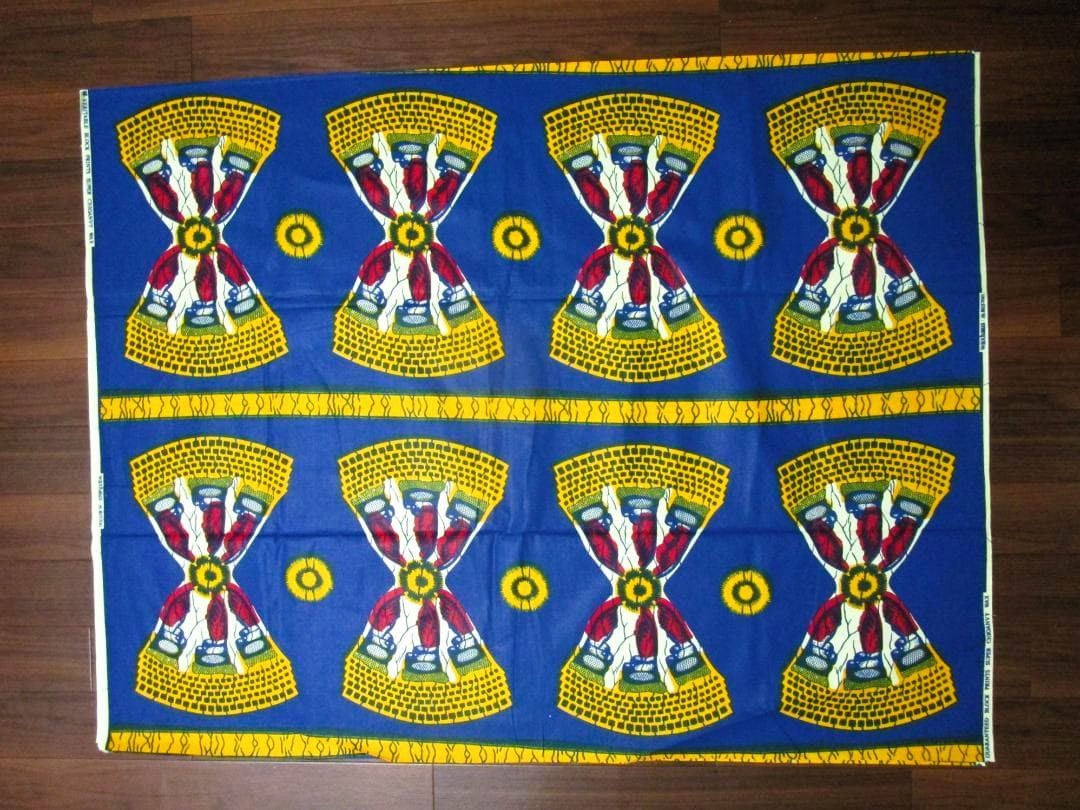 画像: アフリカンプリント生地 パーニュ