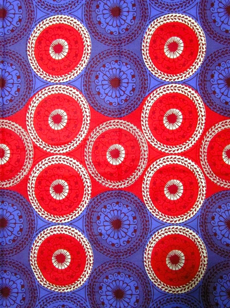 画像: アフリカンプリント生地 パーニュ