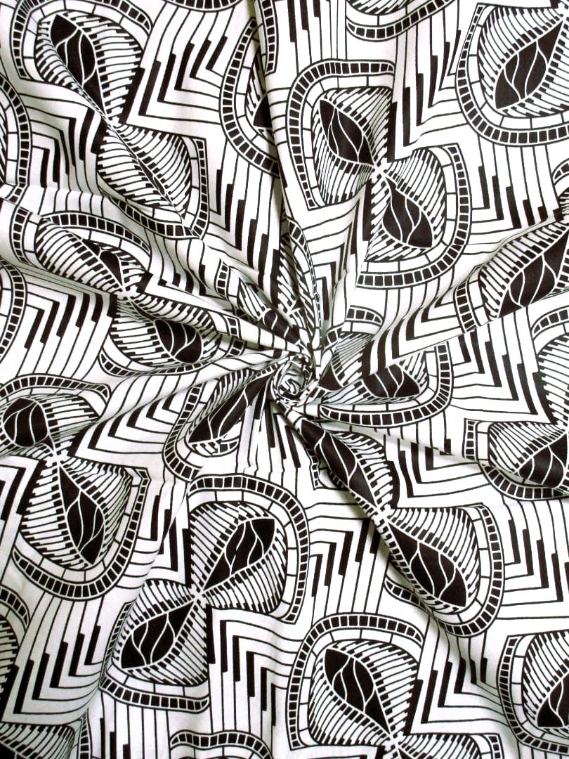 画像: アフリカンプリント生地 パーニュ