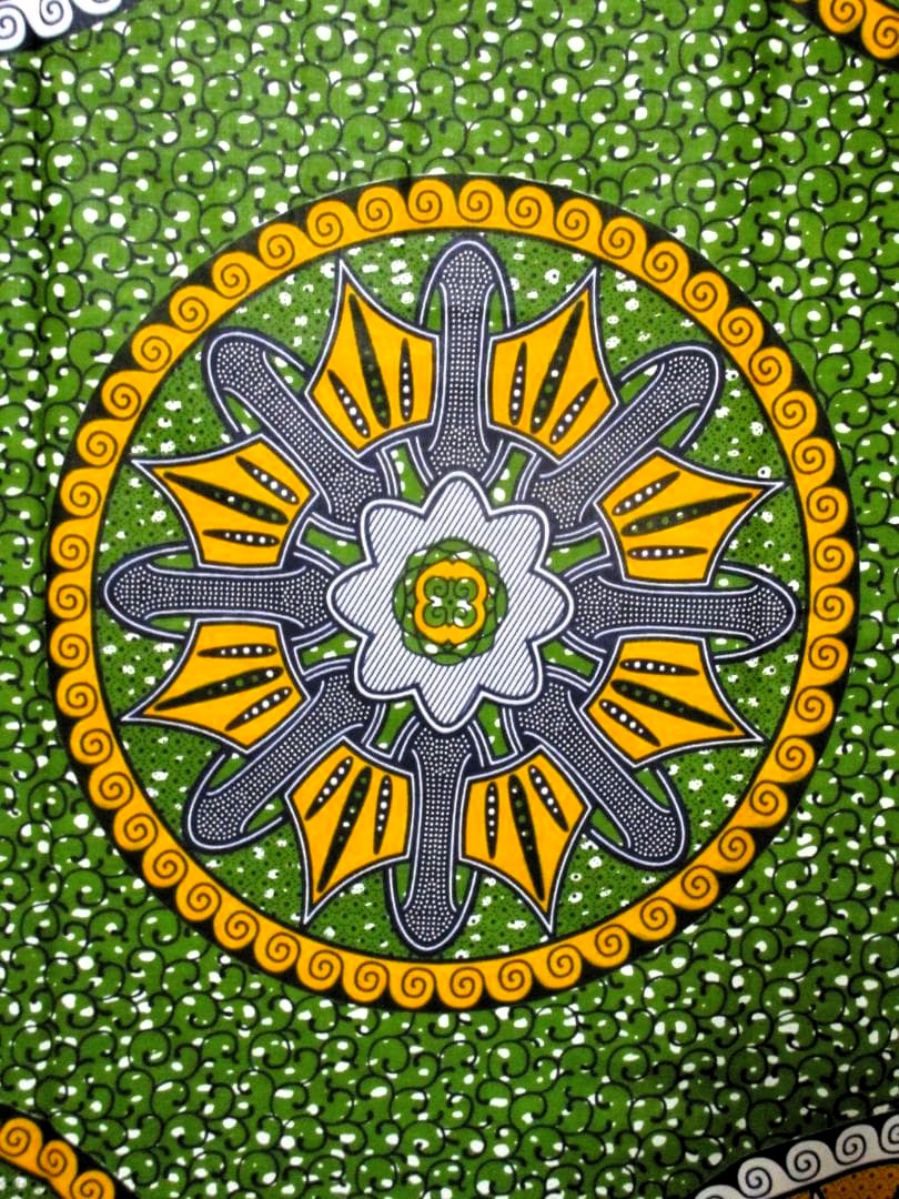 画像: アフリカンプリント生地 パーニュ