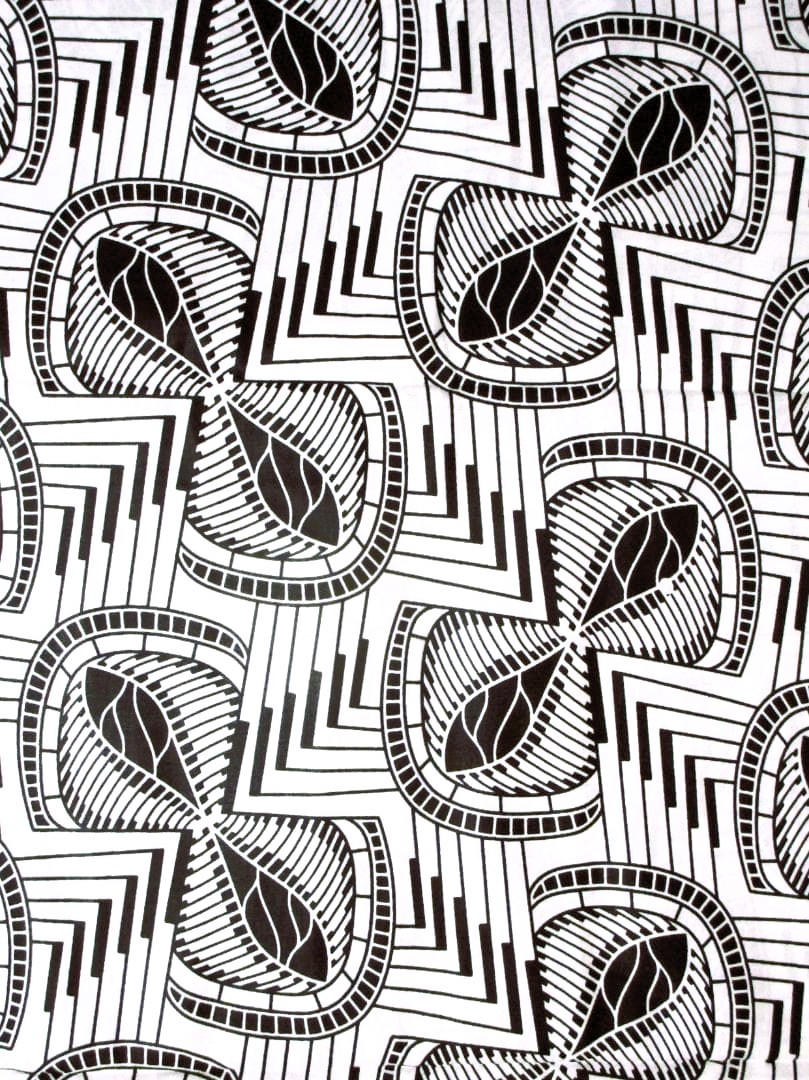 画像: アフリカンプリント生地 パーニュ