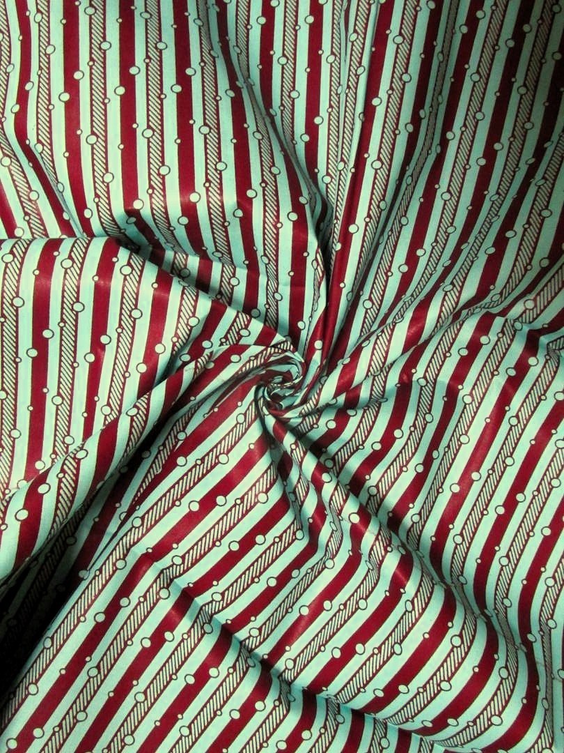 画像: アフリカンプリント生地 パーニュ