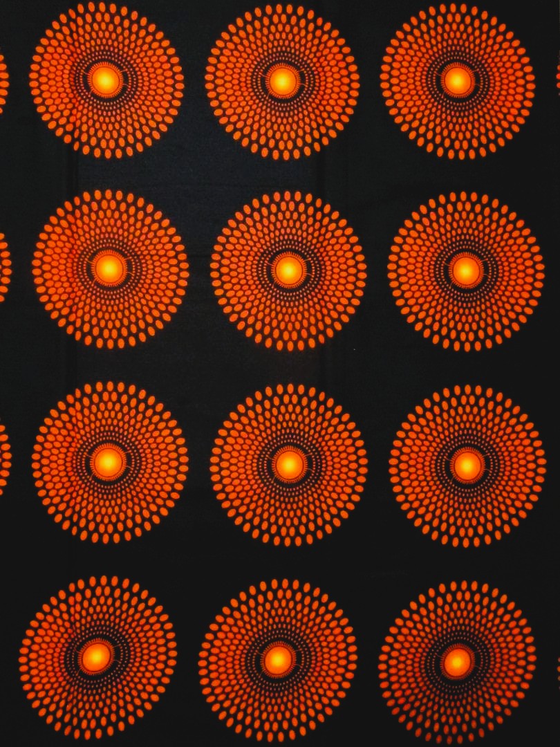 画像1: アフリカンプリント生地 パーニュ