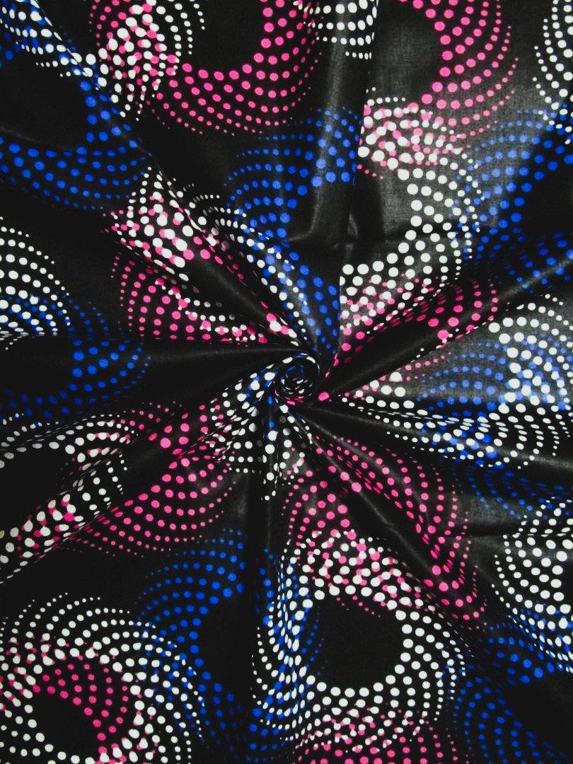 画像: アフリカンプリント生地 パーニュ