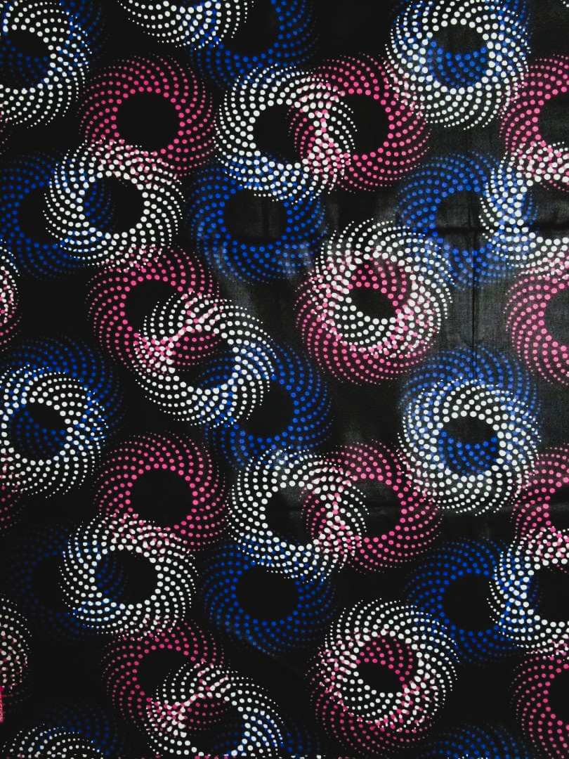 画像1: アフリカンプリント生地 パーニュ