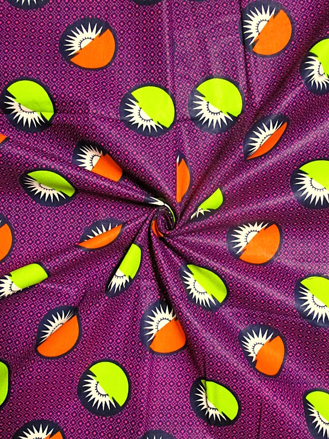 画像: アフリカンプリント生地 パーニュ