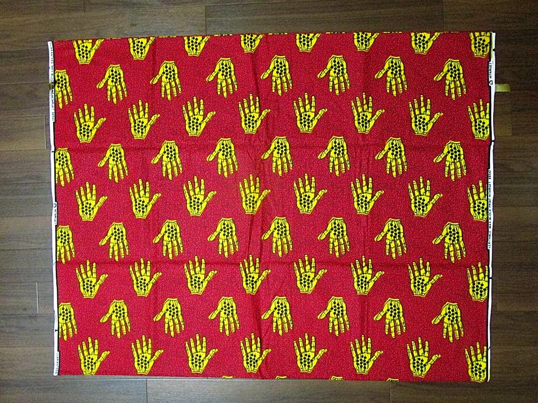 画像: アフリカンプリント生地 パーニュ