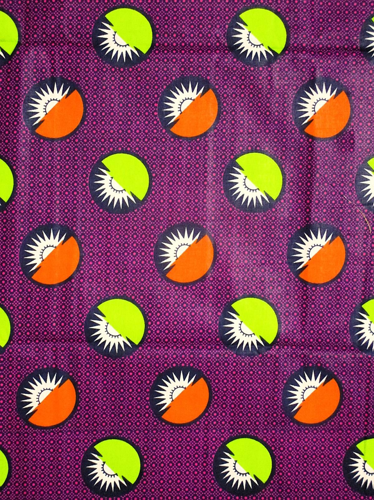 画像: アフリカンプリント生地 パーニュ