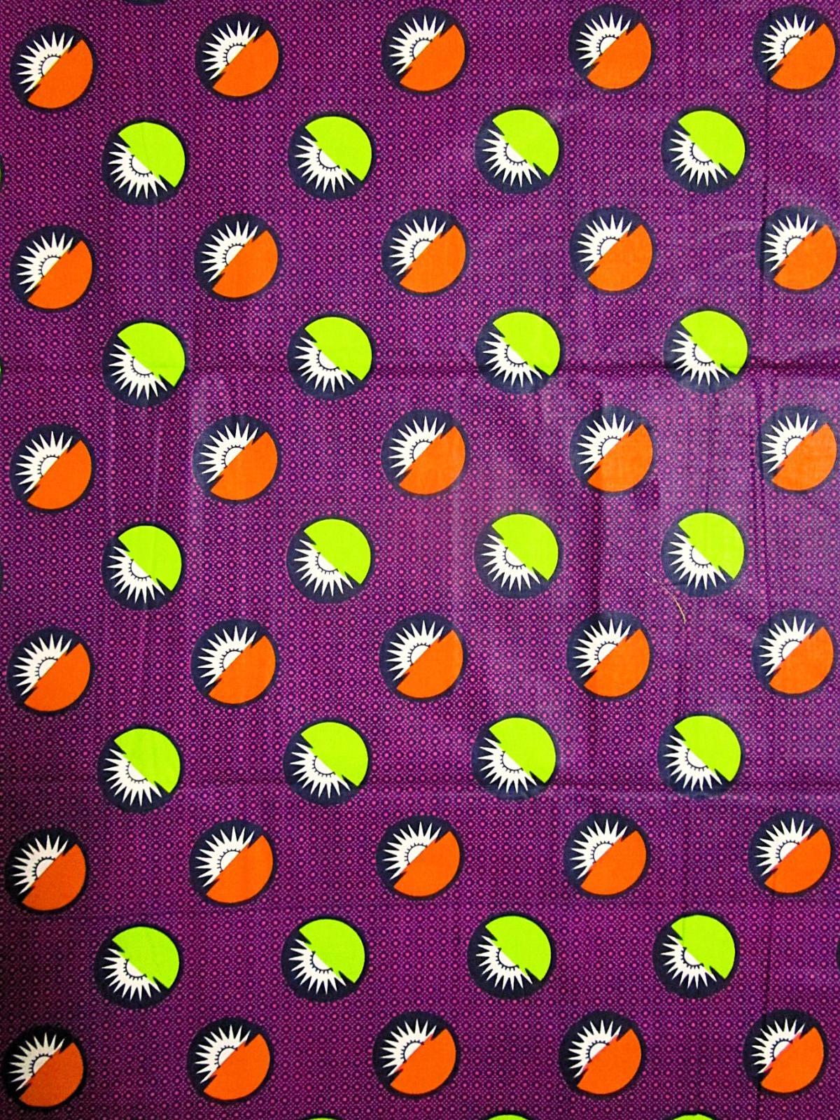 画像1: アフリカンプリント生地 パーニュ