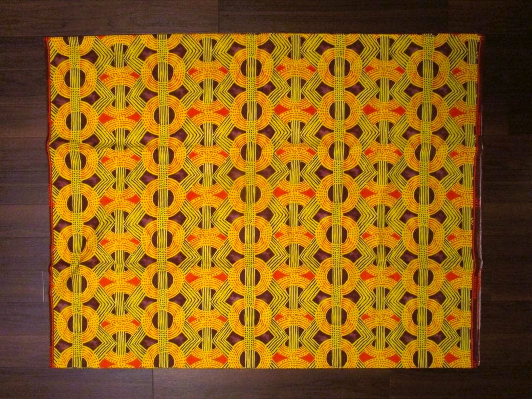 画像: アフリカンプリント生地 パーニュ