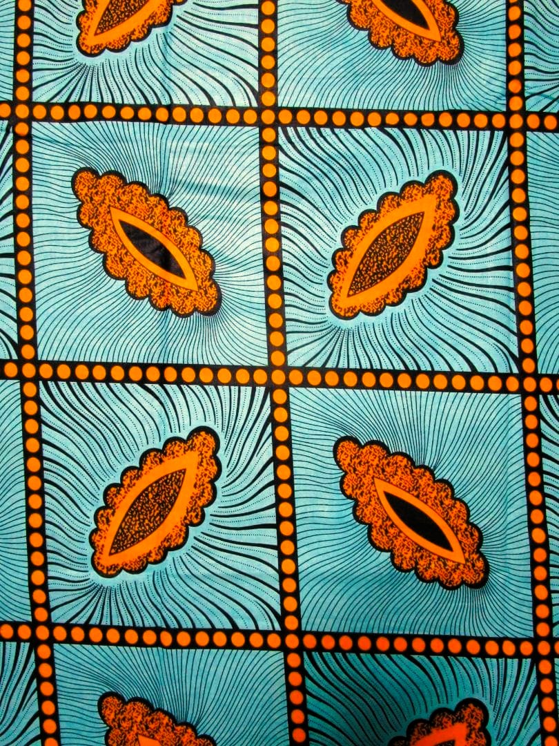 画像: アフリカンプリント生地 パーニュ