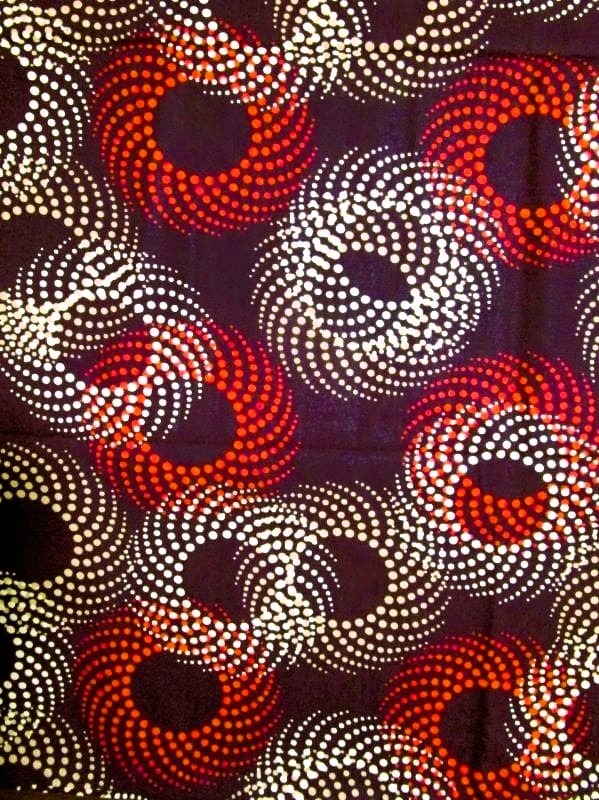 画像: アフリカンプリント生地 パーニュ