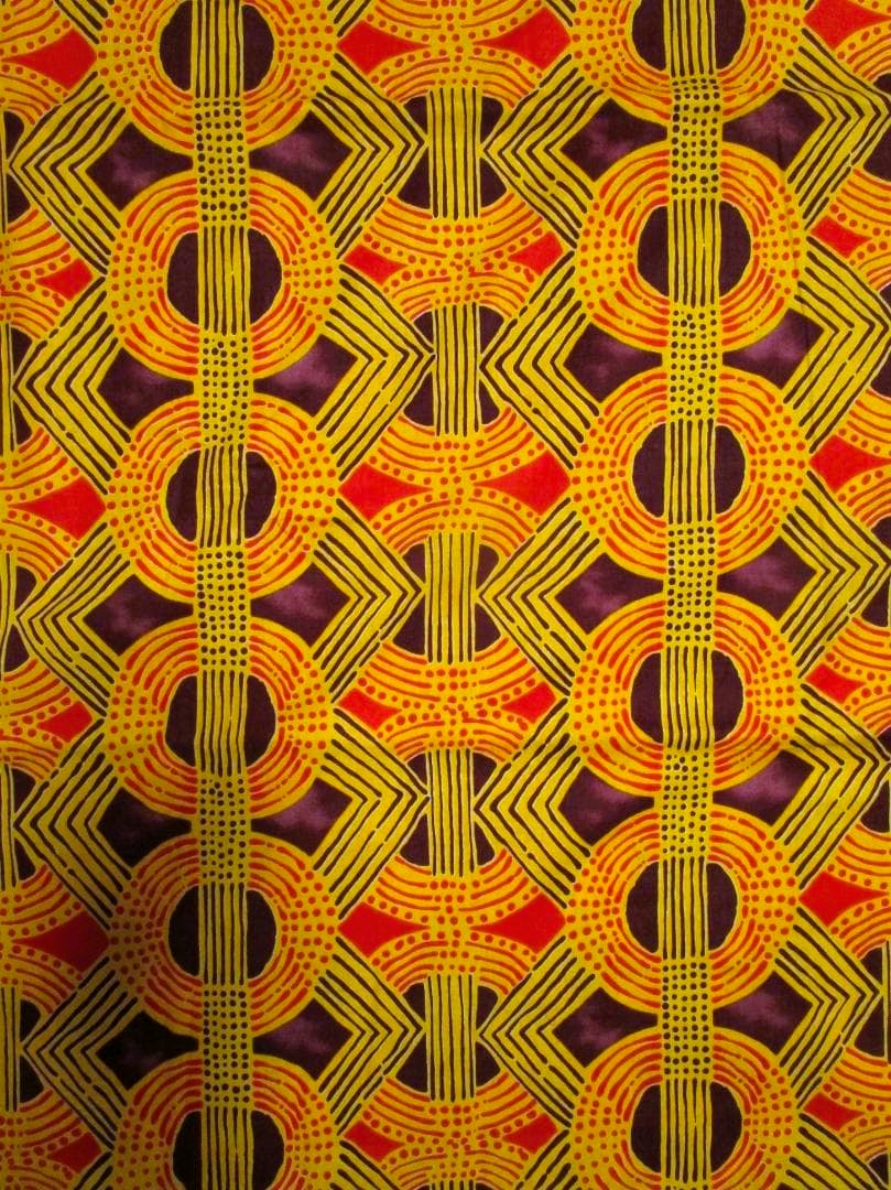 画像: アフリカンプリント生地 パーニュ