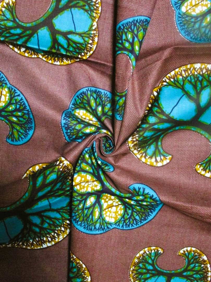 画像: アフリカンプリント生地 パーニュ