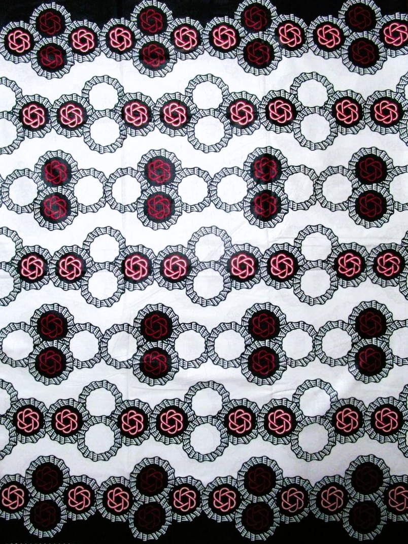 画像1: アフリカンプリント生地 パーニュ