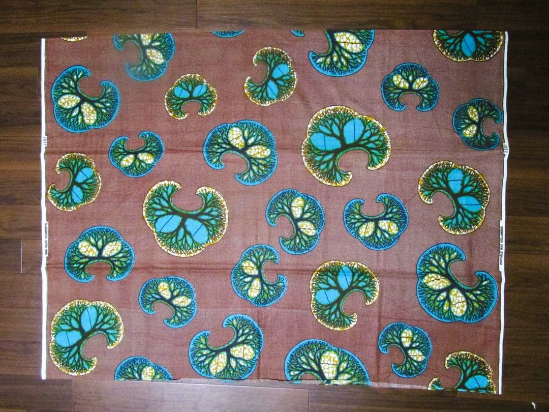 画像: アフリカンプリント生地 パーニュ