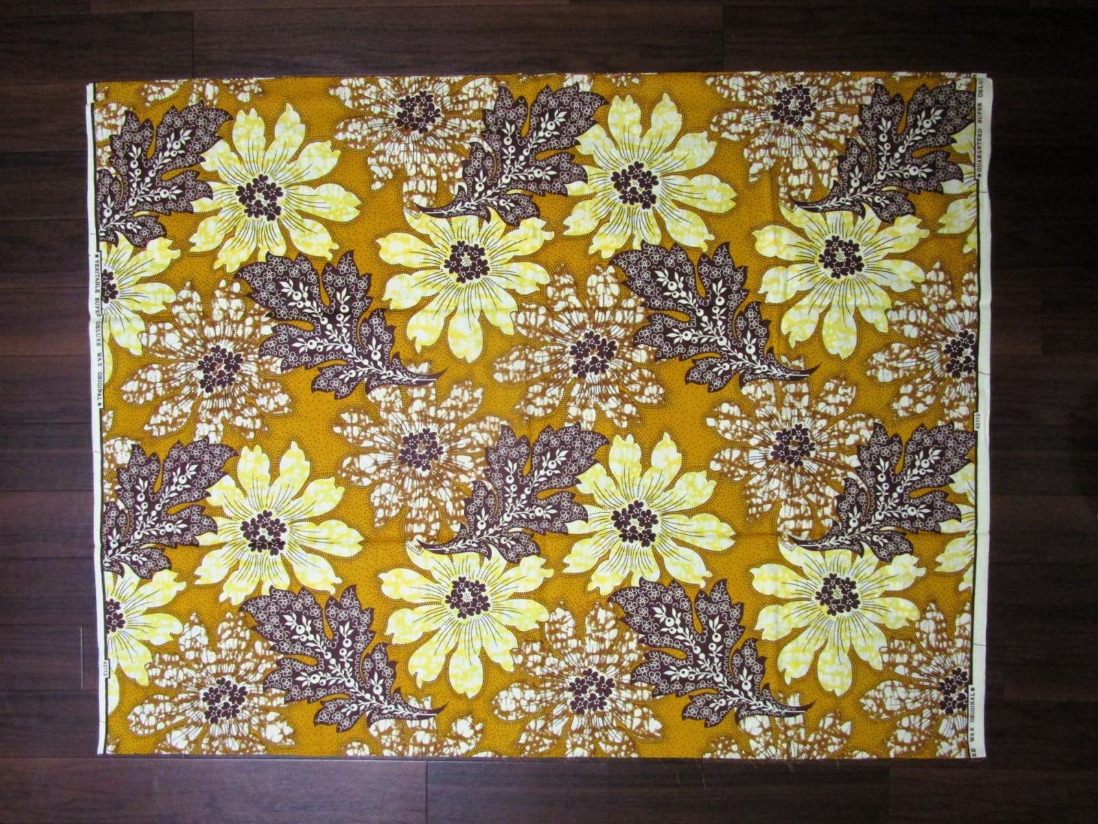 画像: アフリカンプリント生地 パーニュ