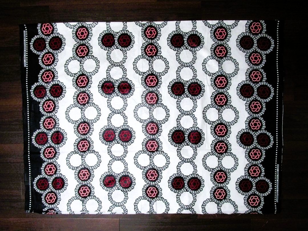 画像: アフリカンプリント生地 パーニュ