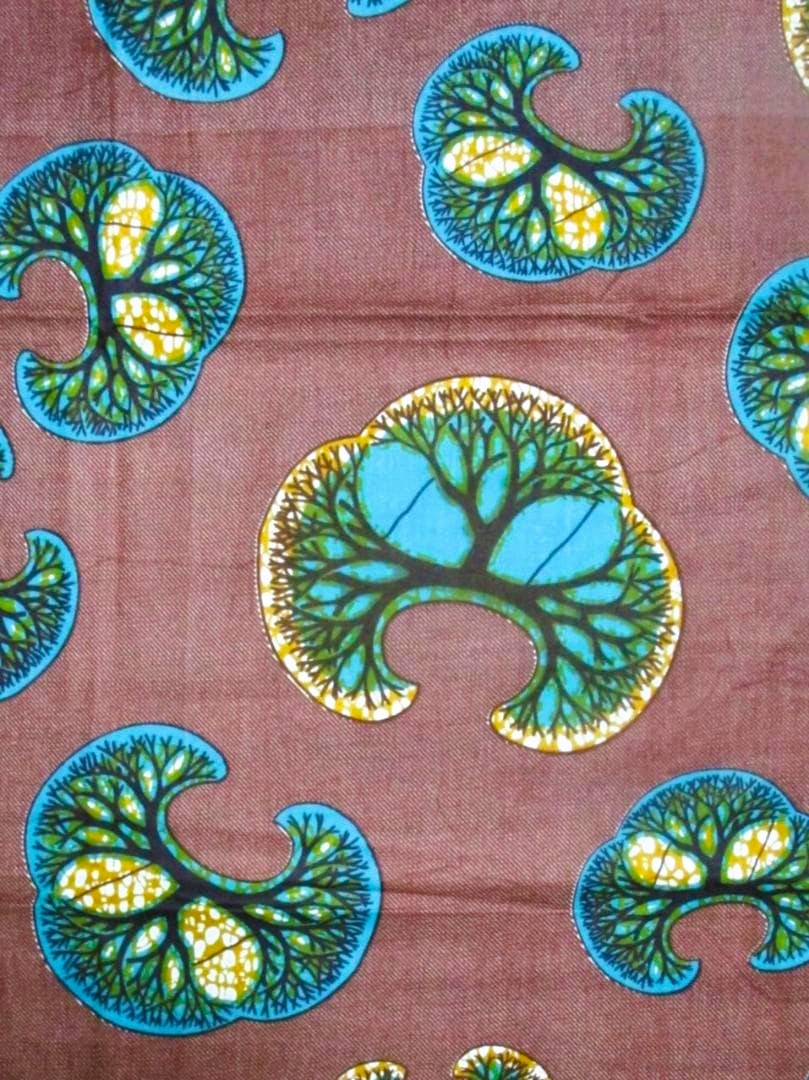 画像: アフリカンプリント生地 パーニュ