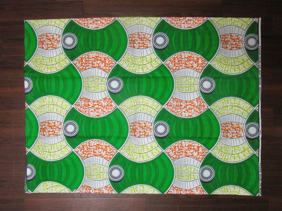 画像: アフリカンプリント生地 パーニュ
