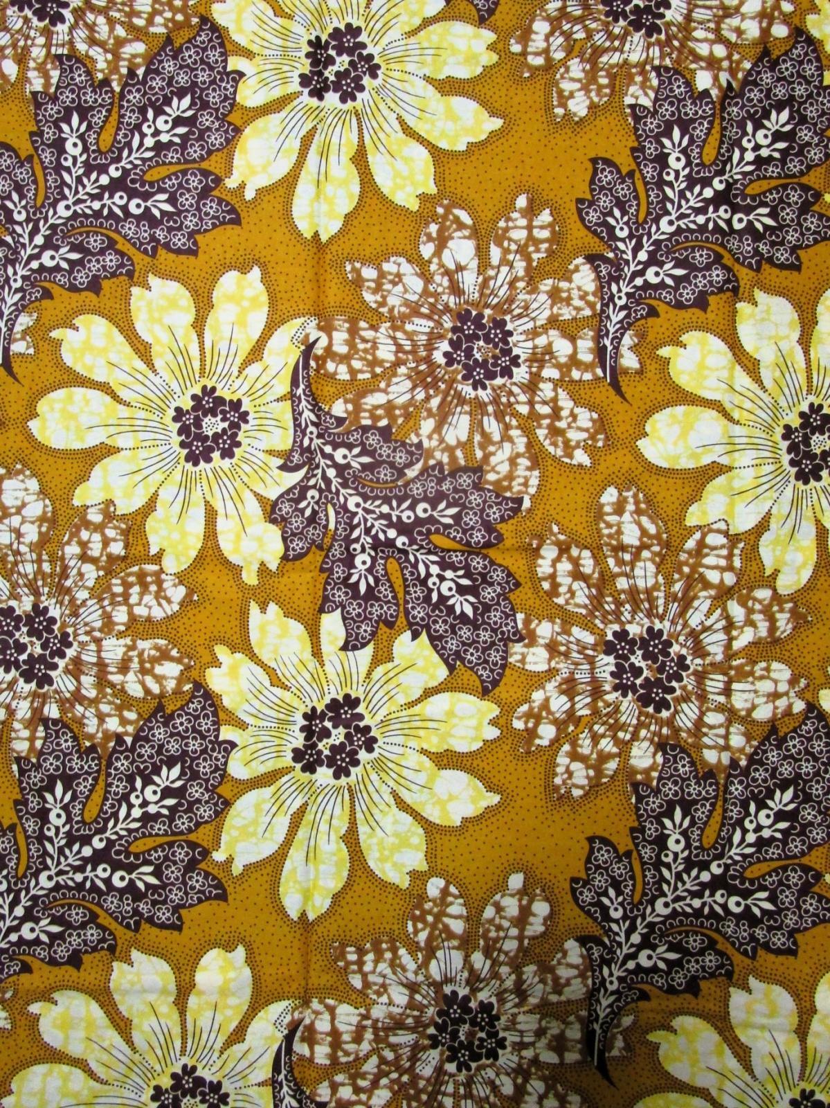 画像: アフリカンプリント生地 パーニュ