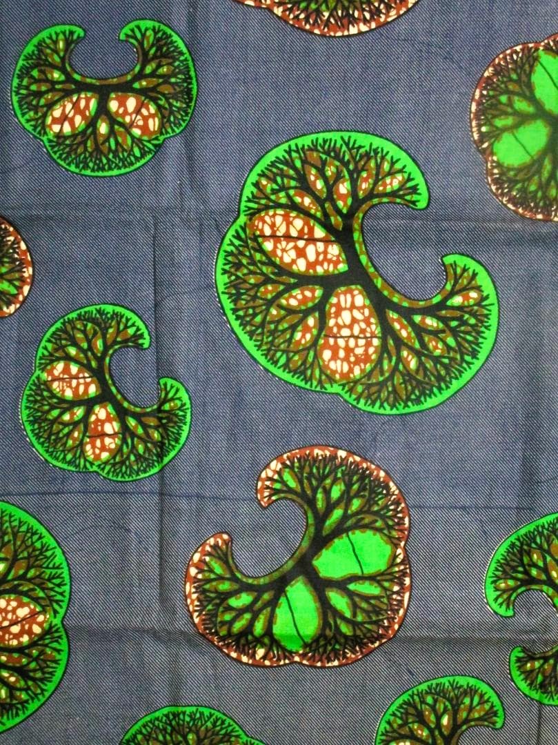 画像: アフリカンプリント生地 パーニュ