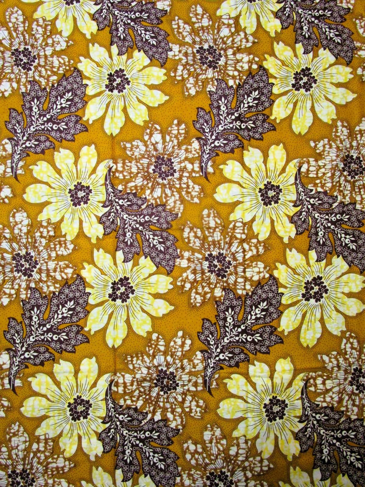 画像1: アフリカンプリント生地 パーニュ