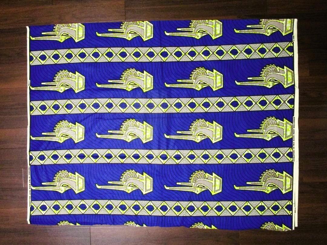 画像: アフリカンプリント生地 パーニュ