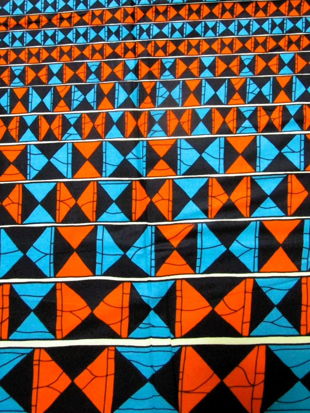 画像: アフリカンプリント生地 パーニュ