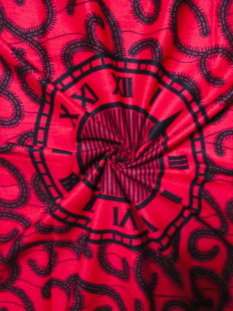 画像: アフリカンプリント生地 パーニュ