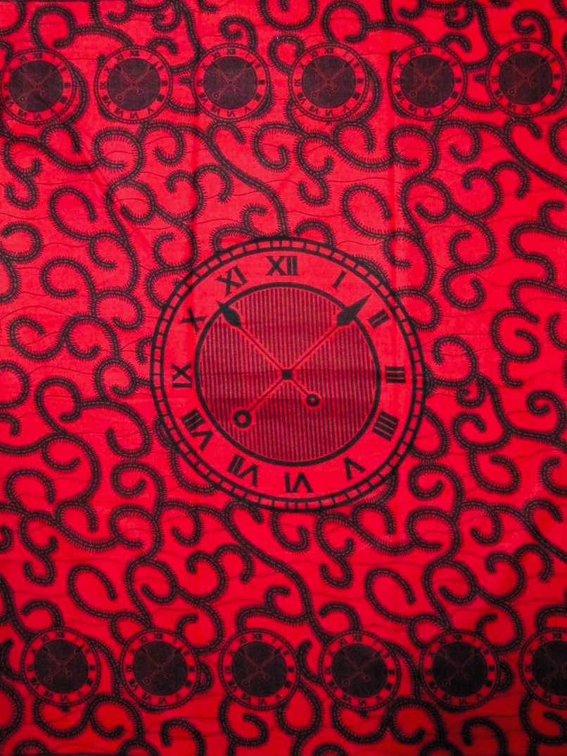 画像1: アフリカンプリント生地 パーニュ