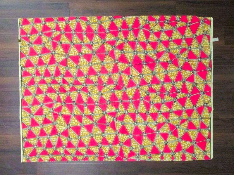 画像: アフリカンプリント生地 パーニュ