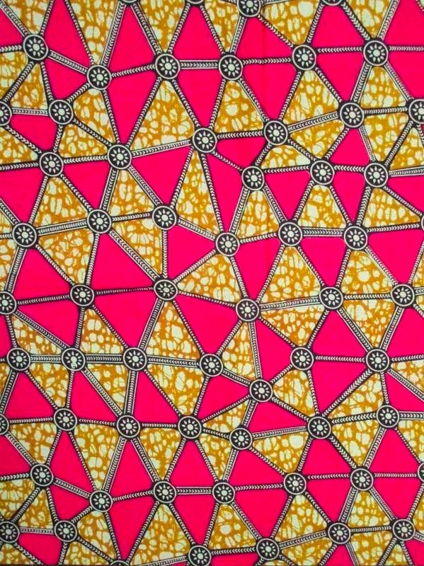 画像: アフリカンプリント生地 パーニュ