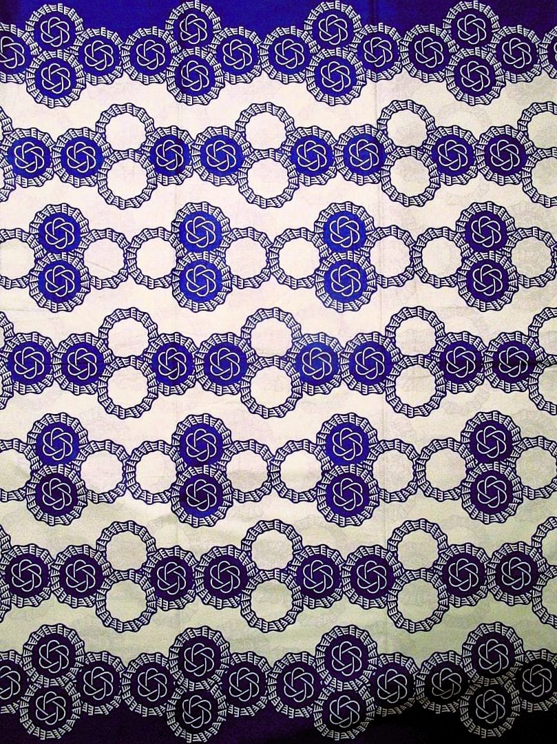 画像1: アフリカンプリント生地 パーニュ