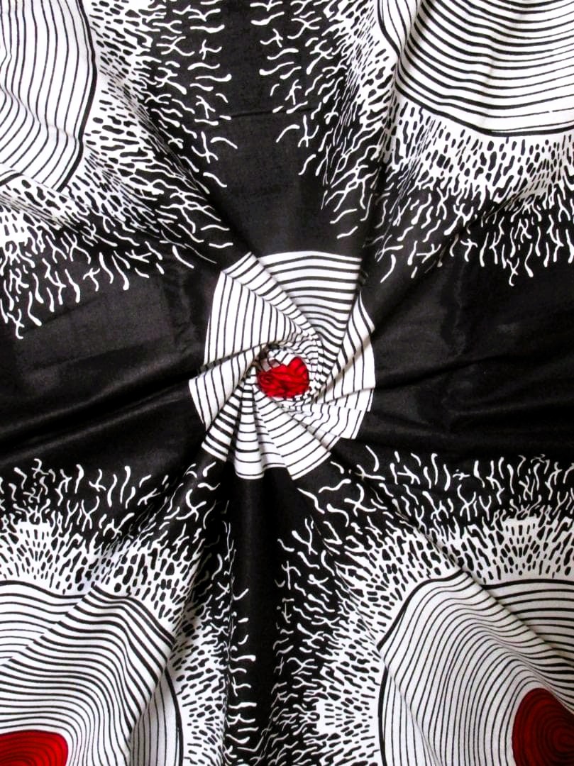 画像: アフリカンプリント生地 パーニュ