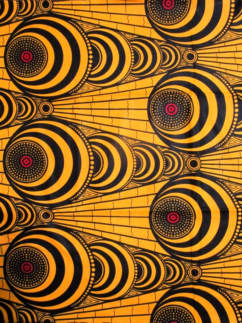 画像1: アフリカンプリント生地 パーニュ