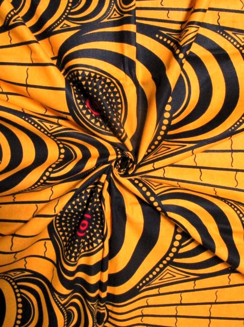 画像: アフリカンプリント生地 パーニュ