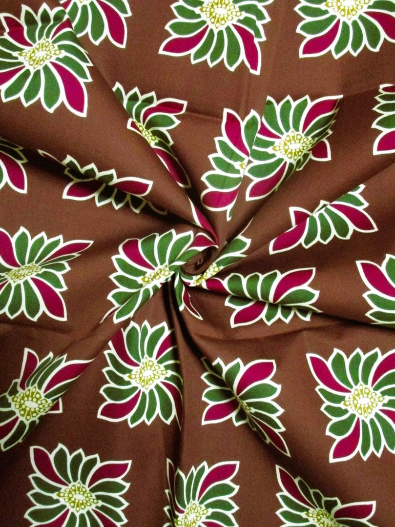 画像: アフリカンプリント生地 パーニュ