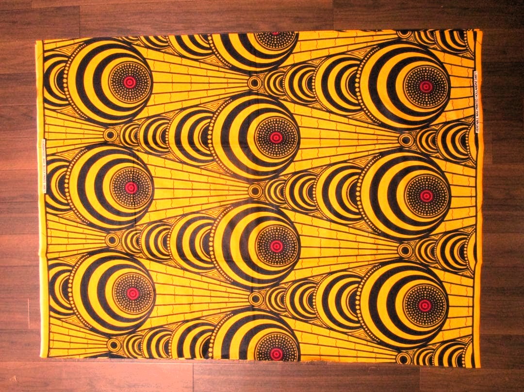 画像: アフリカンプリント生地 パーニュ