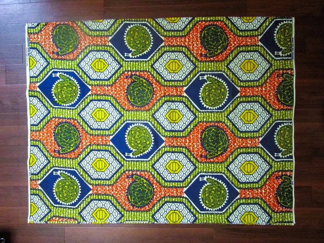 画像: アフリカンプリント生地 パーニュ