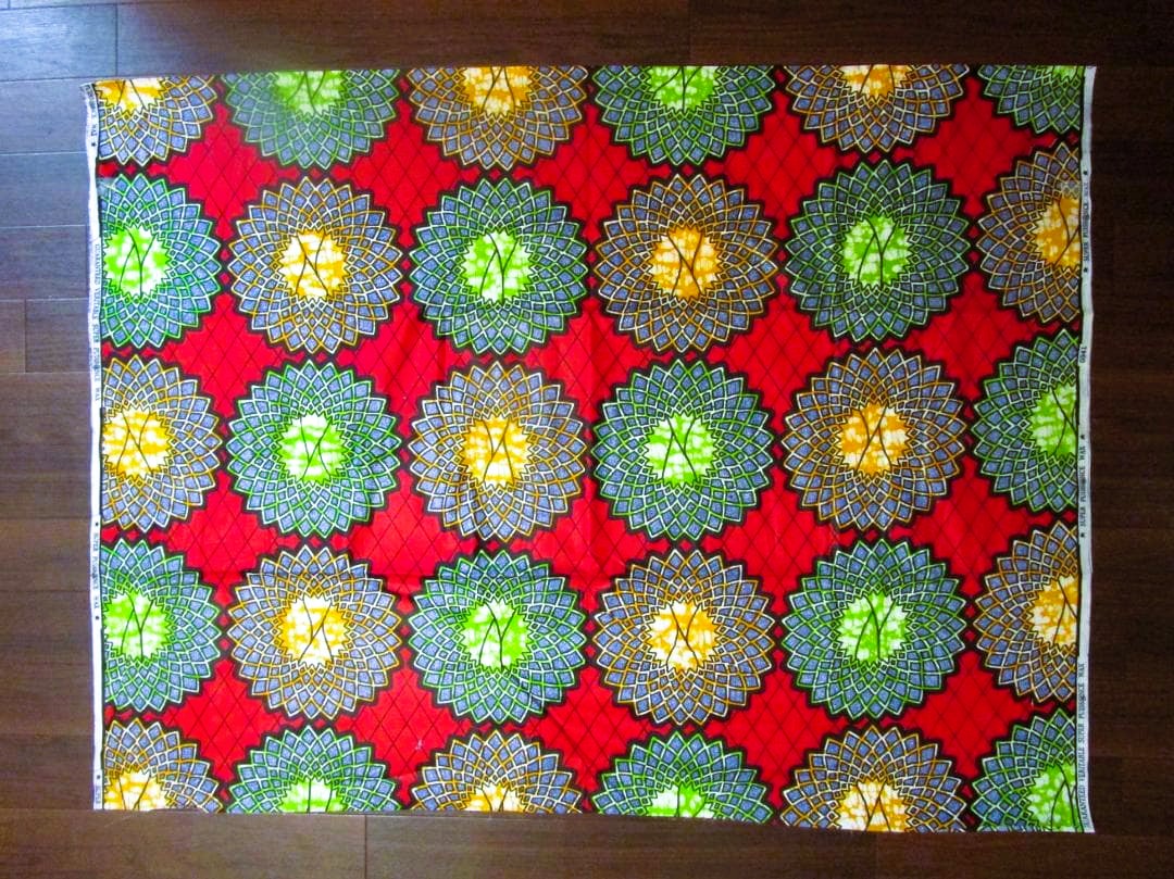 画像: アフリカンプリント生地 パーニュ