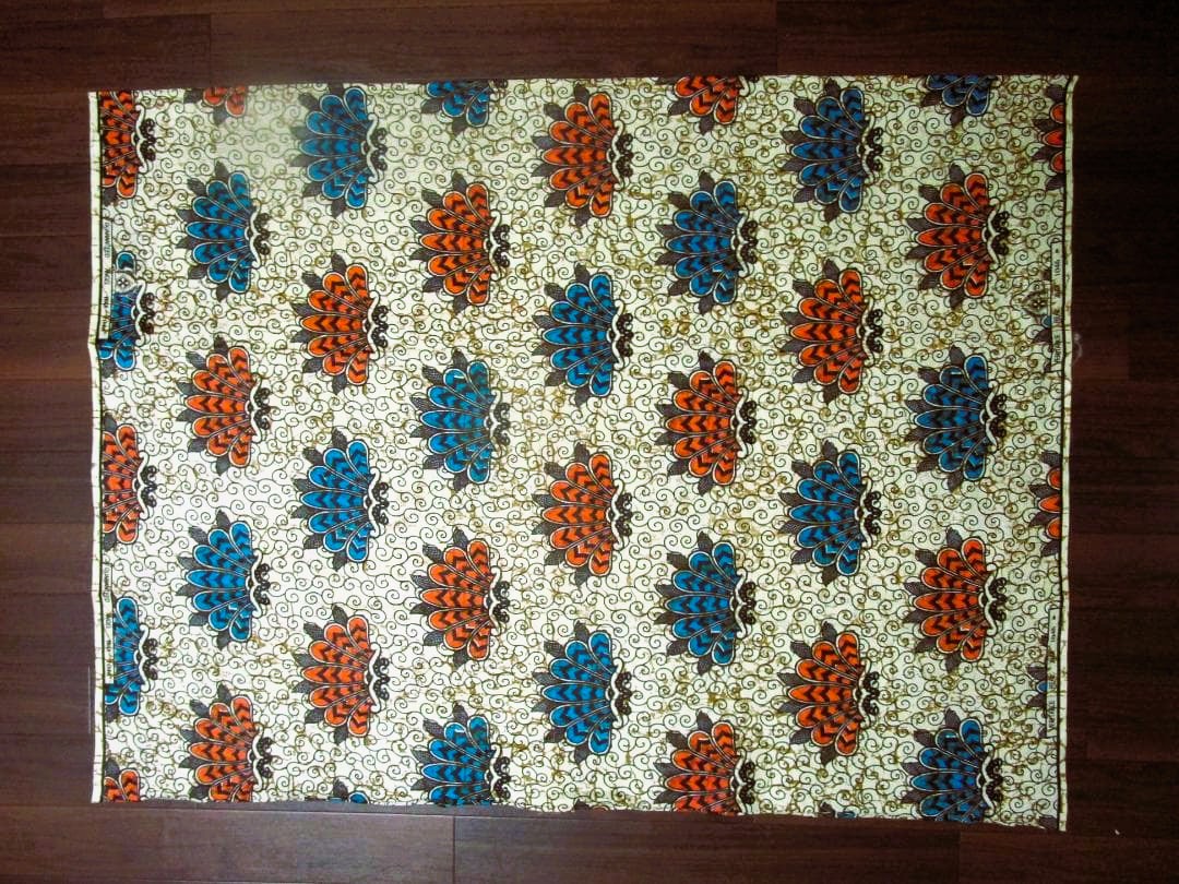 画像: アフリカンプリント生地 パーニュ