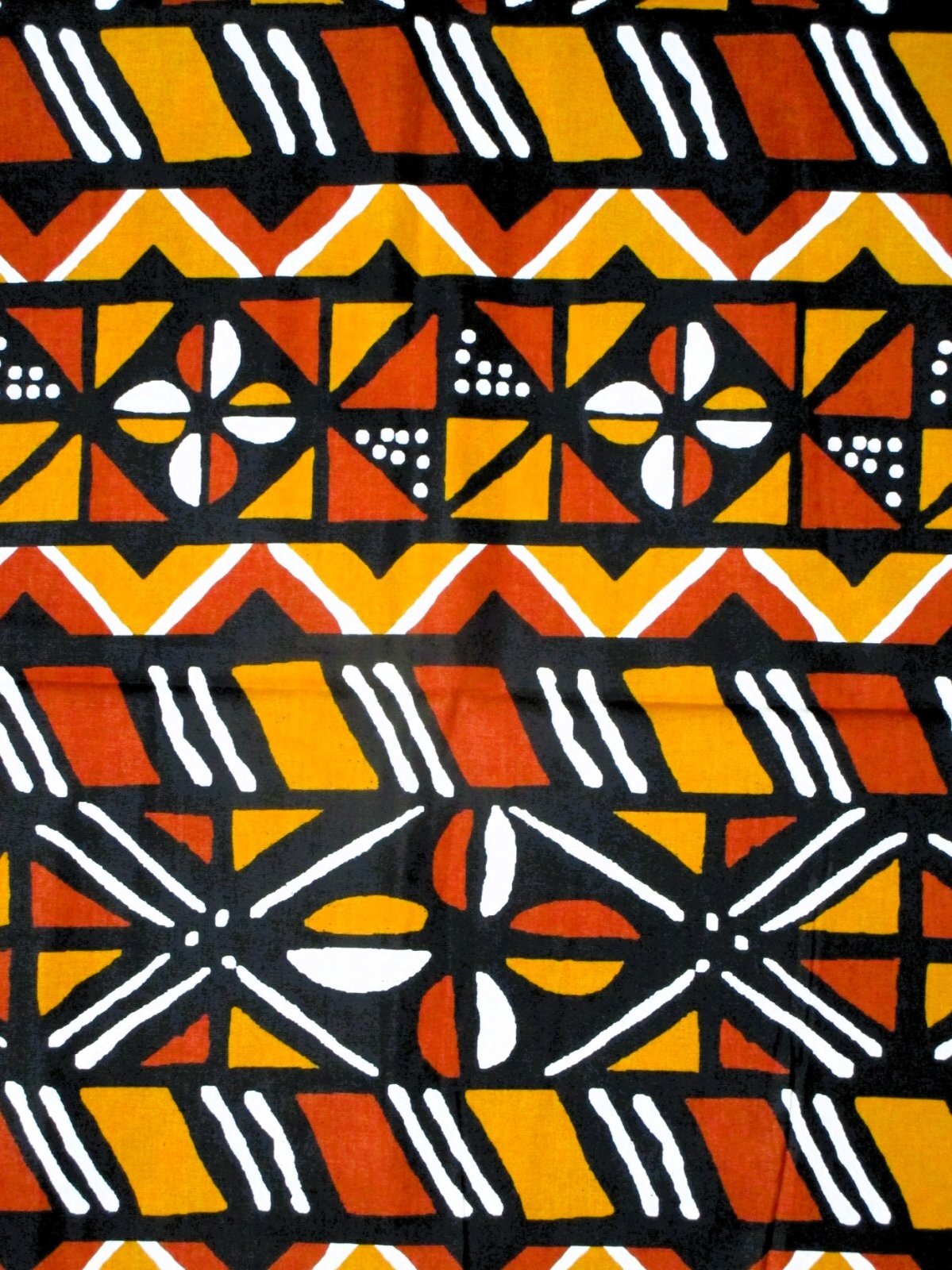 画像: アフリカンプリント生地 パーニュ