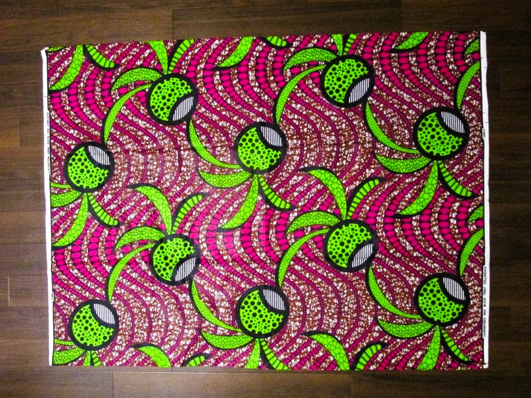 画像: アフリカンプリント生地 パーニュ