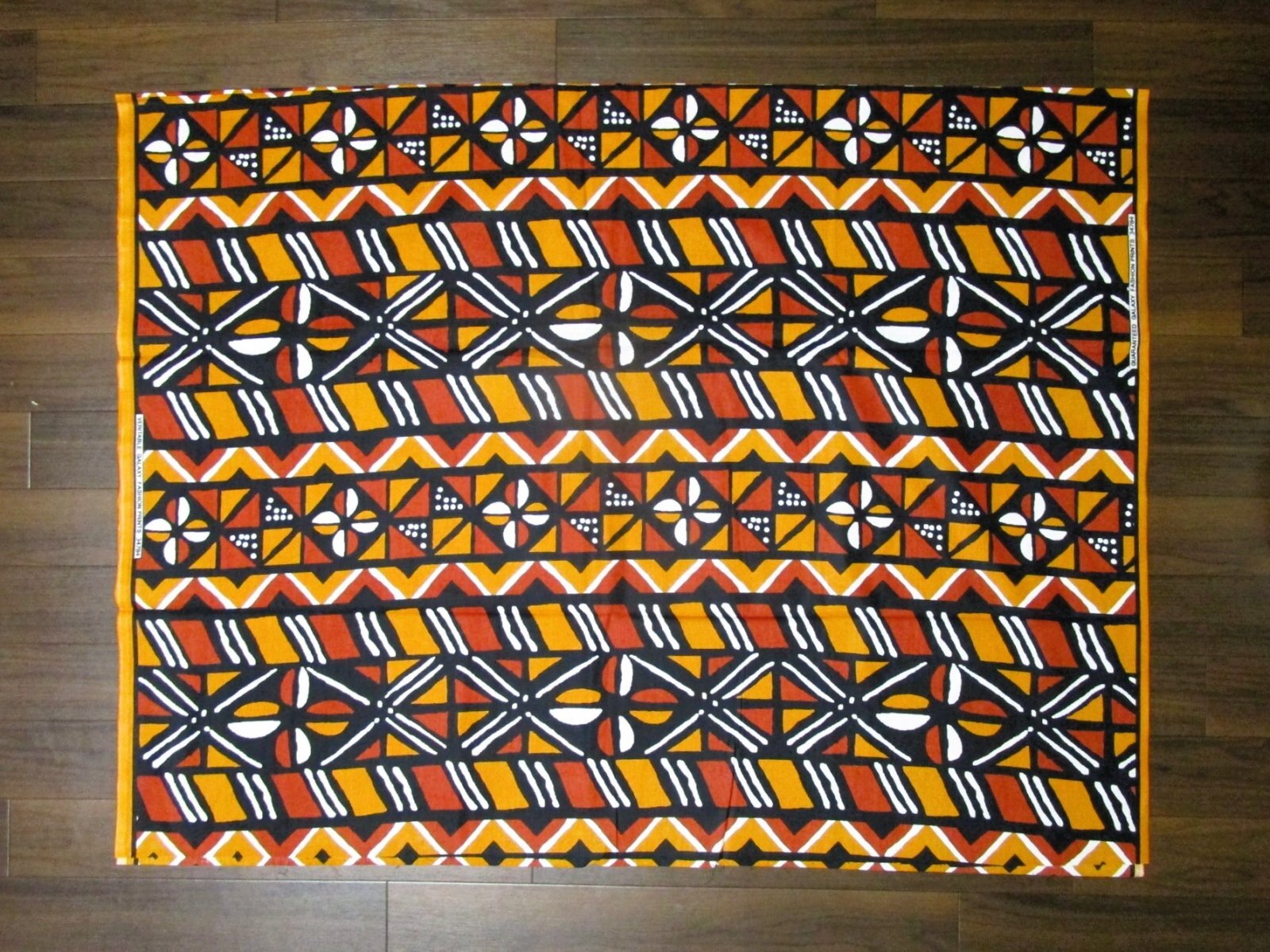 画像: アフリカンプリント生地 パーニュ