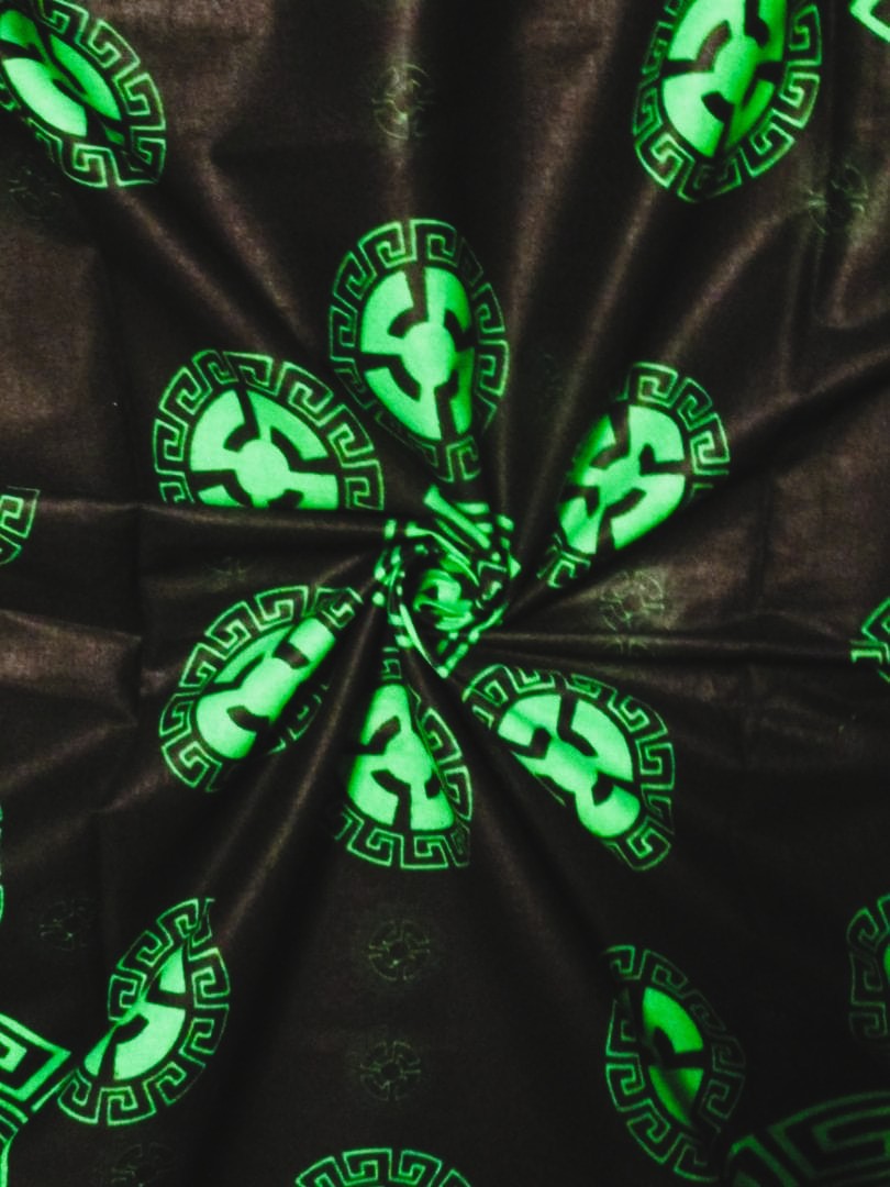 画像: アフリカンプリント生地 パーニュ