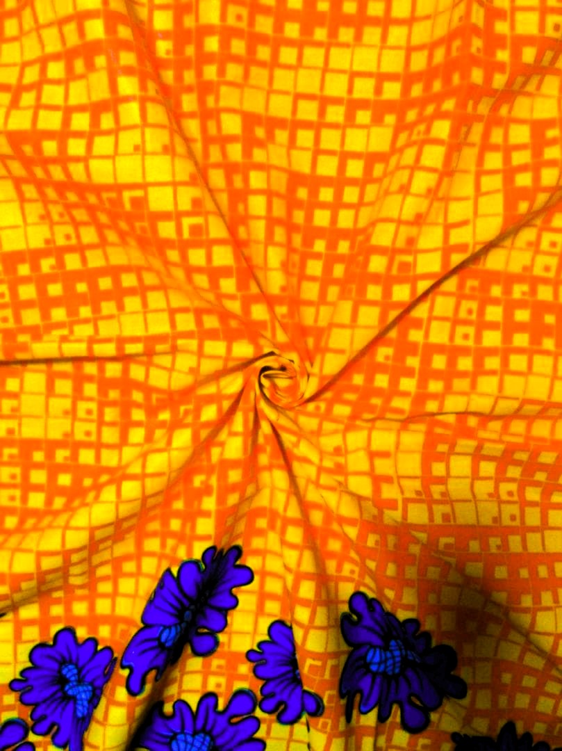 画像: アフリカンプリント生地 パーニュ