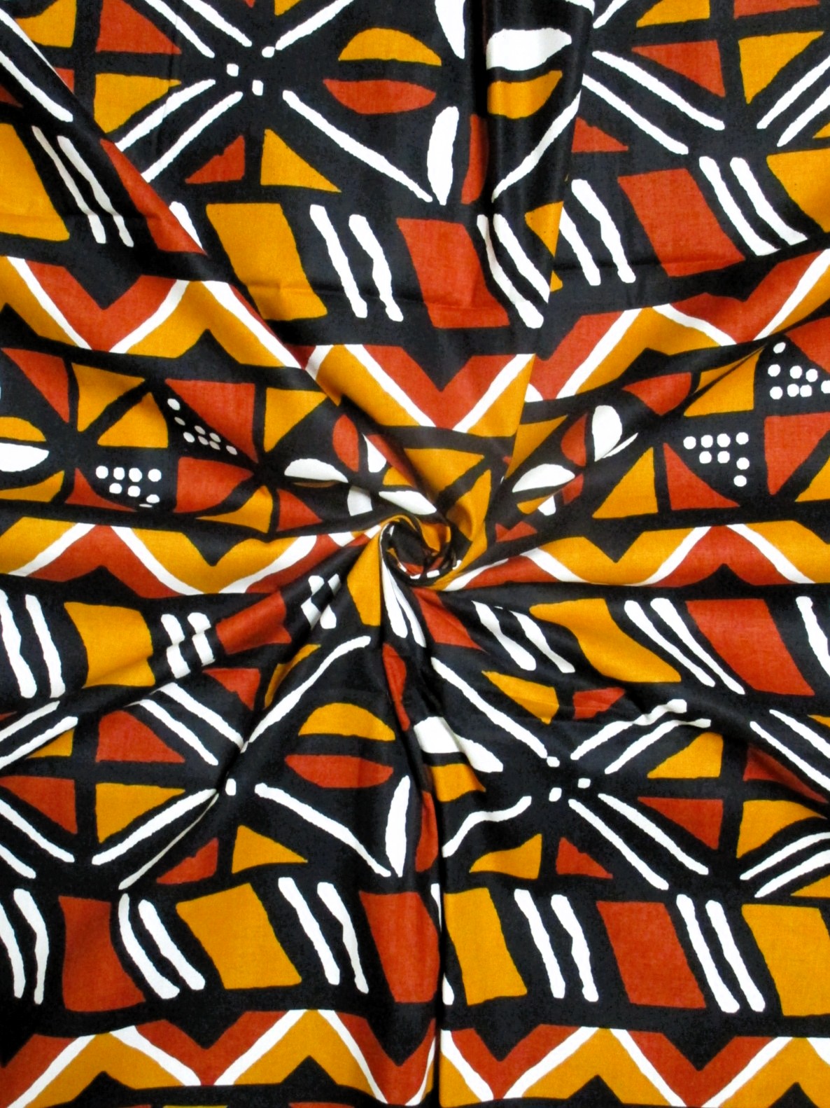 画像: アフリカンプリント生地 パーニュ